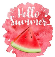 napis witaj lato grafika wektorowa arbuza 700 139984954