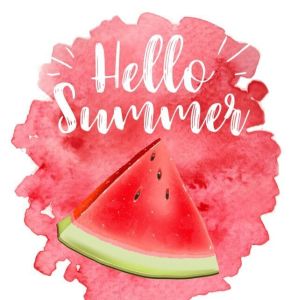 napis witaj lato grafika wektorowa arbuza 700 139984954
